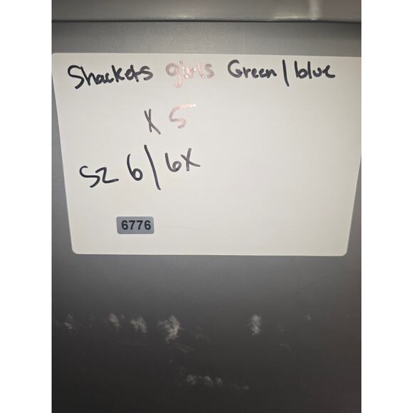 Members Mark Shacket Jacket Girls Size 6/6x Plaid Fleece Collared Button Up 6776 - Picture 5 of 5